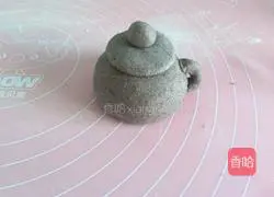 Illustration of how to make purple clay pot steamed buns 10