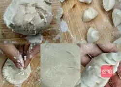 Illustration of how to make glass dumplings with plain filling 4