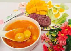 Illustration of how to make colorful dumplings with tomato sauce 3