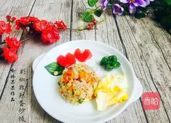 Illustration of how to make cumin egg fried rice 15