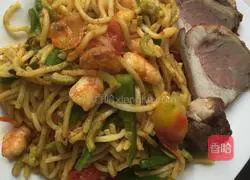 Colorful fried noodles Practice illustration 8