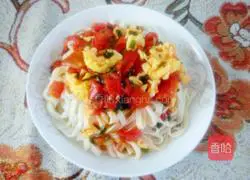Illustration of how to make tomato and egg noodles 15