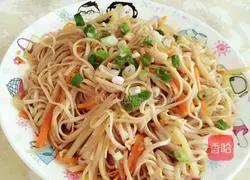 Three shredded fried noodles recipe 8