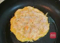 Illustration of how to make pumpkin milk and egg pancakes 15