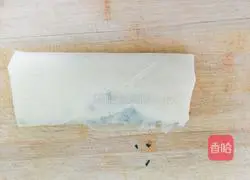 Illustration of how to make pancake and leek box 6