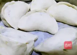 Illustration of how to make large dumplings with vegetarian filling 20