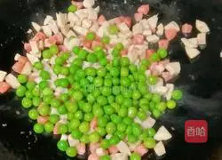 Meatballs and Ham Fried Rice Recipe Illustration 6