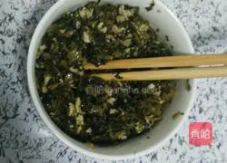 Illustration of how to make pickled pork and vegetable pancakes 2