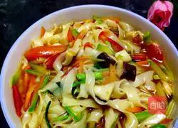 Illustration of how to make vegetarian vegetable soup noodles 7