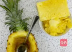 Recipe for sweet and sour slimming pineapple fried rice Illustration 4