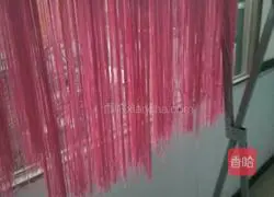 Illustration of how to make pink noodles 8