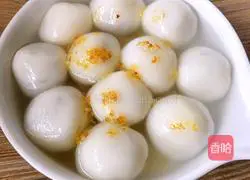 Illustration of how to make sweet bean and sweet-scented osmanthus glutinous rice balls 9