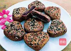 Illustration of how to make sesame potato cakes 18