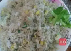Illustration of how to make fried rice with chopped green onions and eggs 5