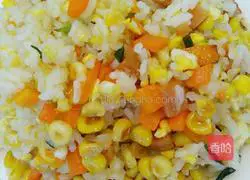 Illustration of how to make egg fried rice 3