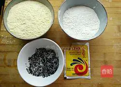 Illustration of how to make cornmeal pancakes 1