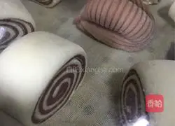 Double-color steamed buns Practice illustration 17