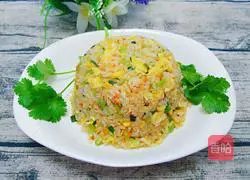 Illustration of how to make colorful fried rice 17