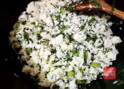 Illustration of how to make kale fried rice 4