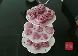 Rose Purple Sweet Potato Steamed Buns Recipe Illustration 15