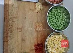 Illustration of how to make omurice rice 1