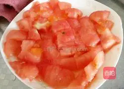Illustration of how to make tomato and egg fried rice 2