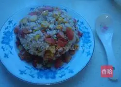 Illustration of how to make lazy fried rice 7