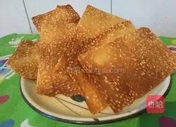 Illustration of how to make sesame crackers 12