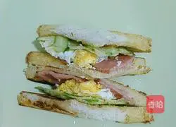 Illustration of how to make egg sandwich 8
