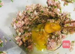 Illustration of how to make celery and carrot meat dumplings 5