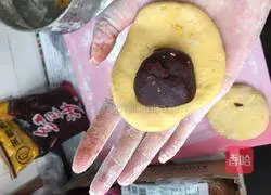 Illustration of how to make glutinous rice pumpkin cake 6