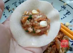 Illustration of how to make mushroom dumplings 11