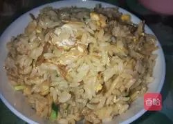 Illustration of how to make enoki mushroom fried rice 3