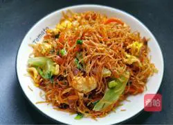 Illustration of home-style fried rice noodles 12