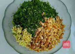 Illustration of how to make fennel and egg dumplings 4