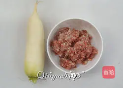 Illustration of how to make white radish buns 1