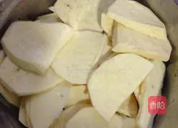 Illustration of how to make sweet potato glutinous rice balls 1