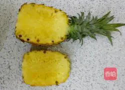 Sweet and Sour Slimming Pineapple Illustration of how to make fried rice 2