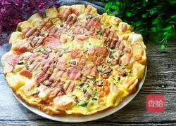 Illustration of how to make steamed buns, duck egg and vegetable pancakes 8