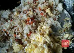 Assorted Illustration of how to make egg fried rice 14