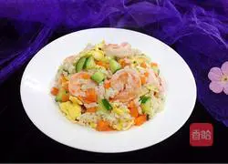 Illustration of how to make shrimp fried rice 13