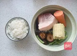 Illustration of how to make fried rice with minced meat 2