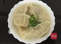 Leek meat filling Illustration of how to make egg dumplings 9