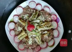 Illustration of how to make steamed meat pancakes 13