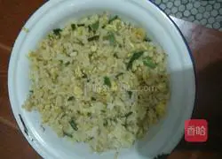 Egg Illustration of how to make fried rice 4