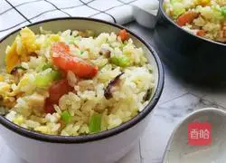 Celery, Shrimp and Egg Fried Rice Recipe Illustration 8