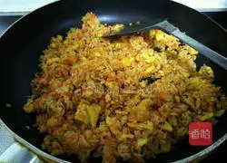 Korean spicy sauce egg fried rice recipe 9