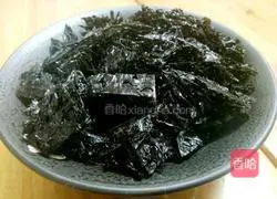 Illustration of how to make seaweed fried rice 3
