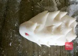 Illustration of how to make hedgehog steamed buns 7