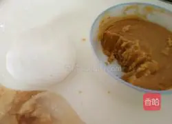 Illustration of making glutinous rice cakes with soybean paste 12